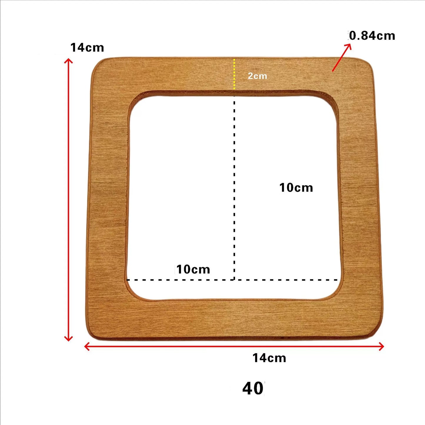 Manico della borsa di legno